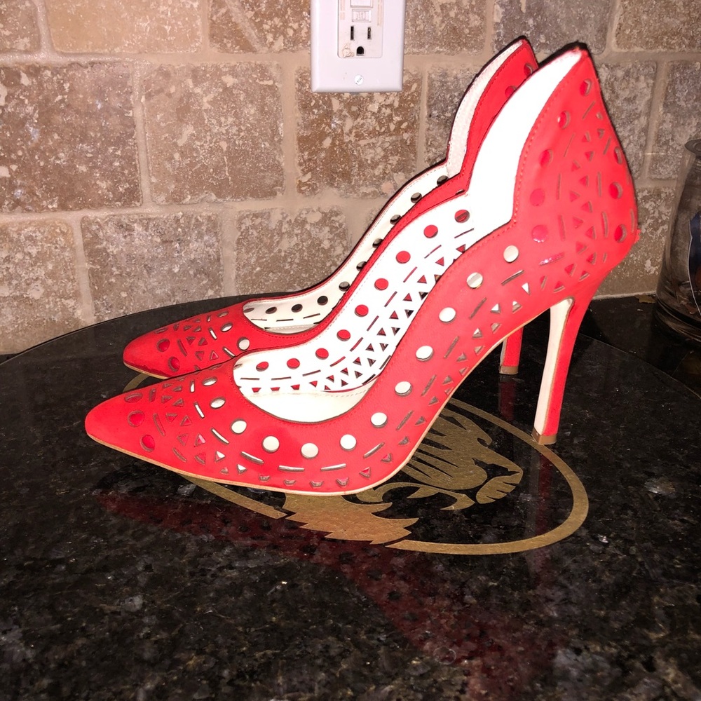 BCBGeneration Candy Red Pumps